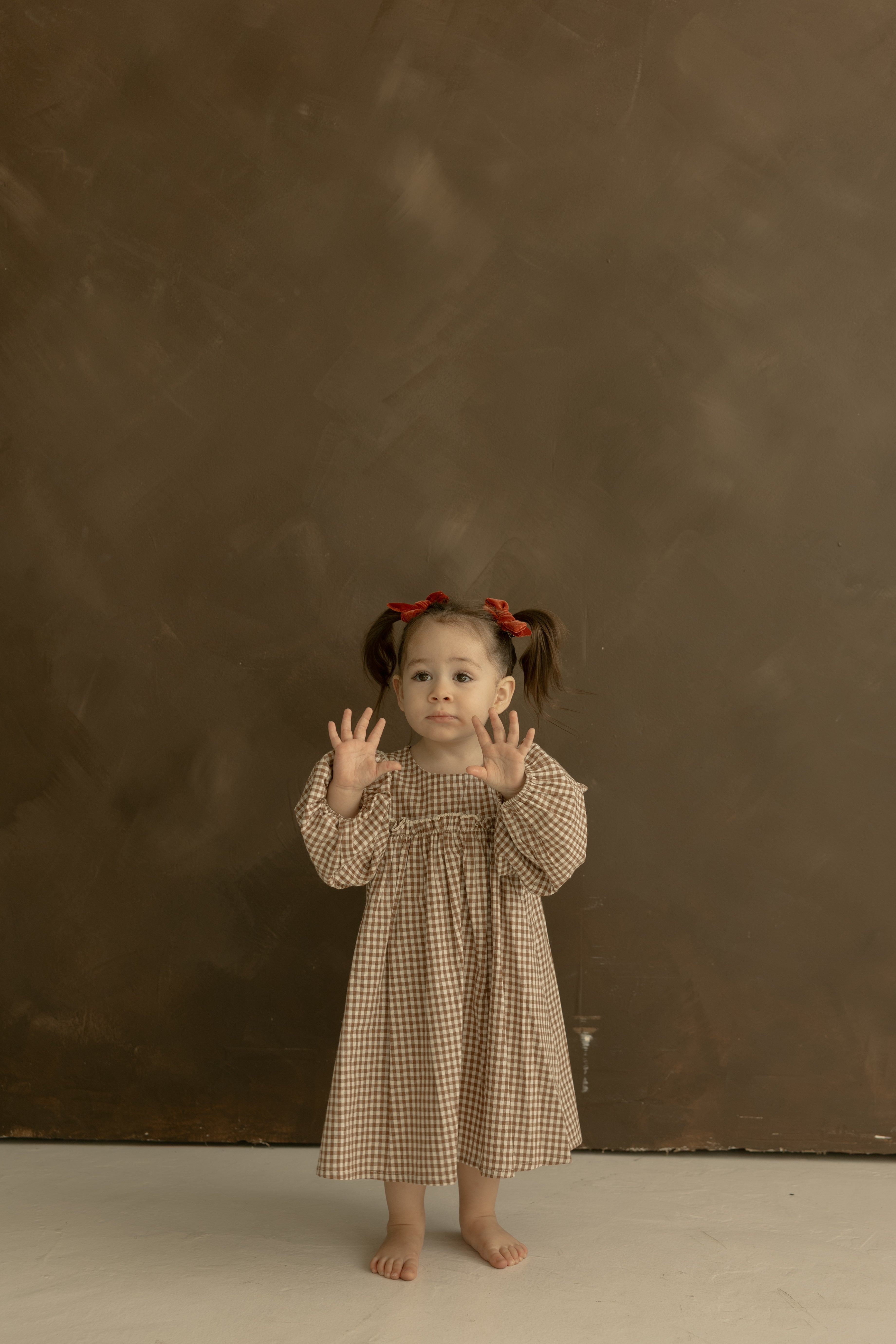 Child Long Sleeve Dress | Honey Gingham – forever french baby
