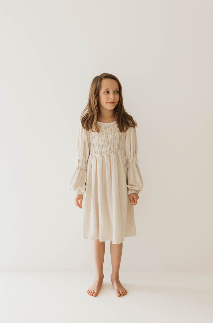 Linen Dresses With Sleeves For Women - FLAX