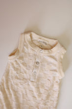 Load image into Gallery viewer, Cream Checkerboard | Tank Romper
