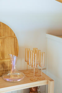 Amber | Cylinder Champagne Flute