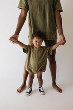 Load image into Gallery viewer, Olive | Washed Romper
