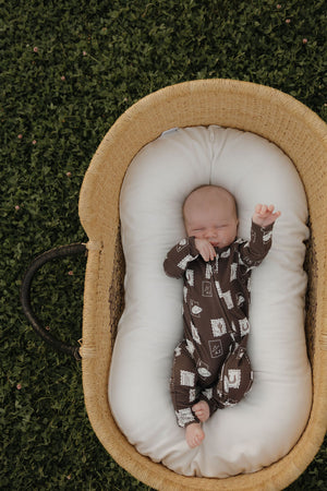 Bamboo Zip Pajamas | With Love from AZ