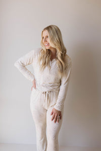 Just Smile Ivory | Bamboo Women's Pajamas