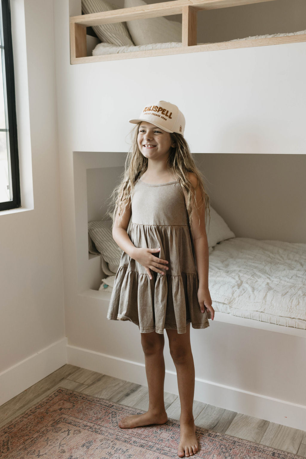 Children's Dress | Vintage Washed Espresso