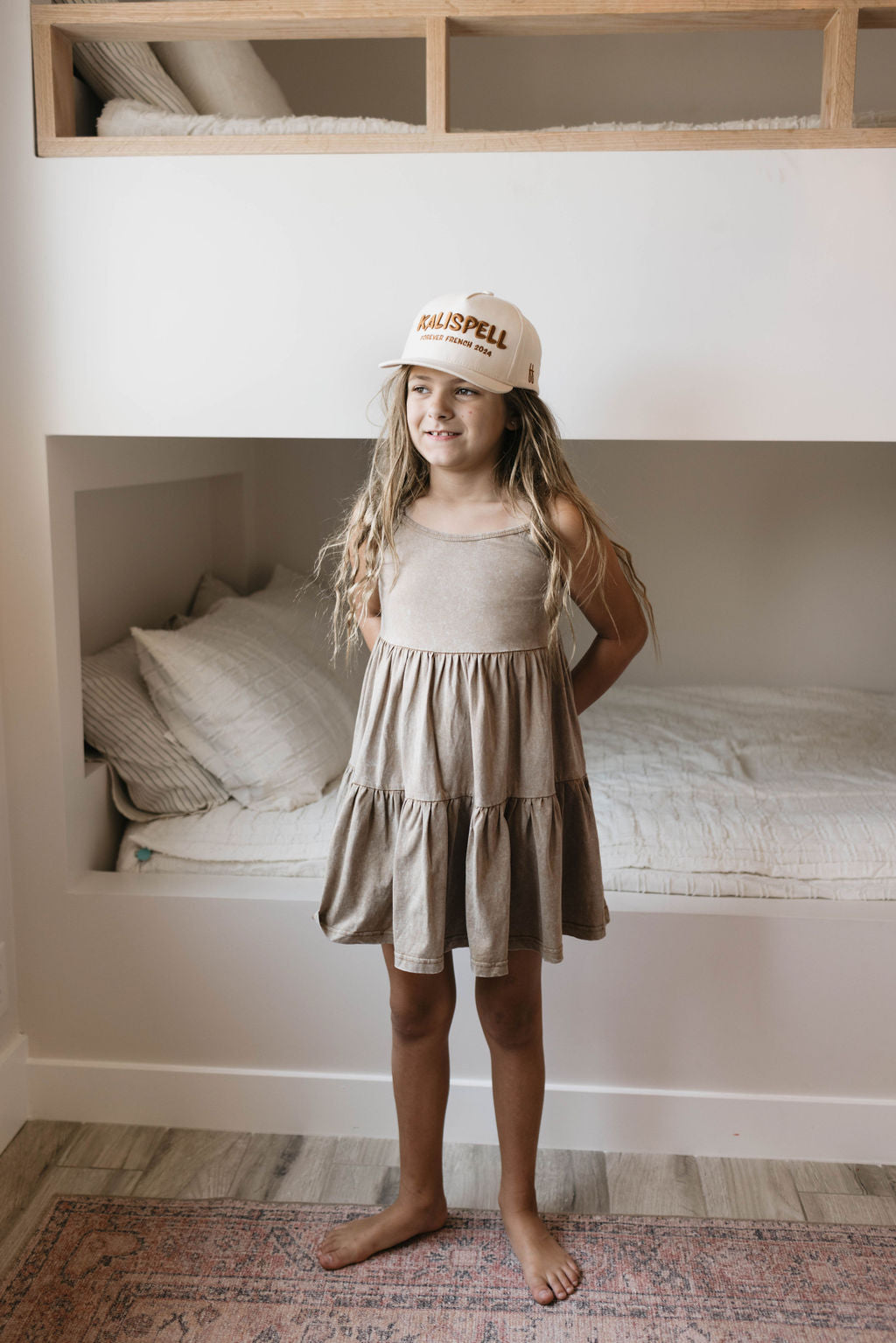 Children's Dress | Vintage Washed Espresso