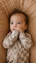 Load image into Gallery viewer, Wavy Checker | Bamboo Zip Pajama