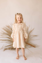 Load image into Gallery viewer, Cream | Muslin Long Sleeve Dress