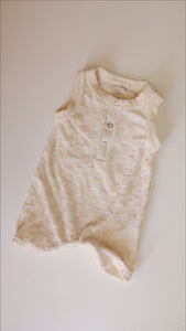 Cream Checkerboard | Tank Romper