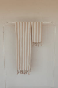 Taupe Stripe | Turkish Towel