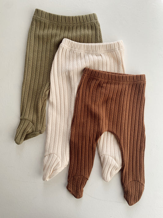 Cable Knit | Footed Pant