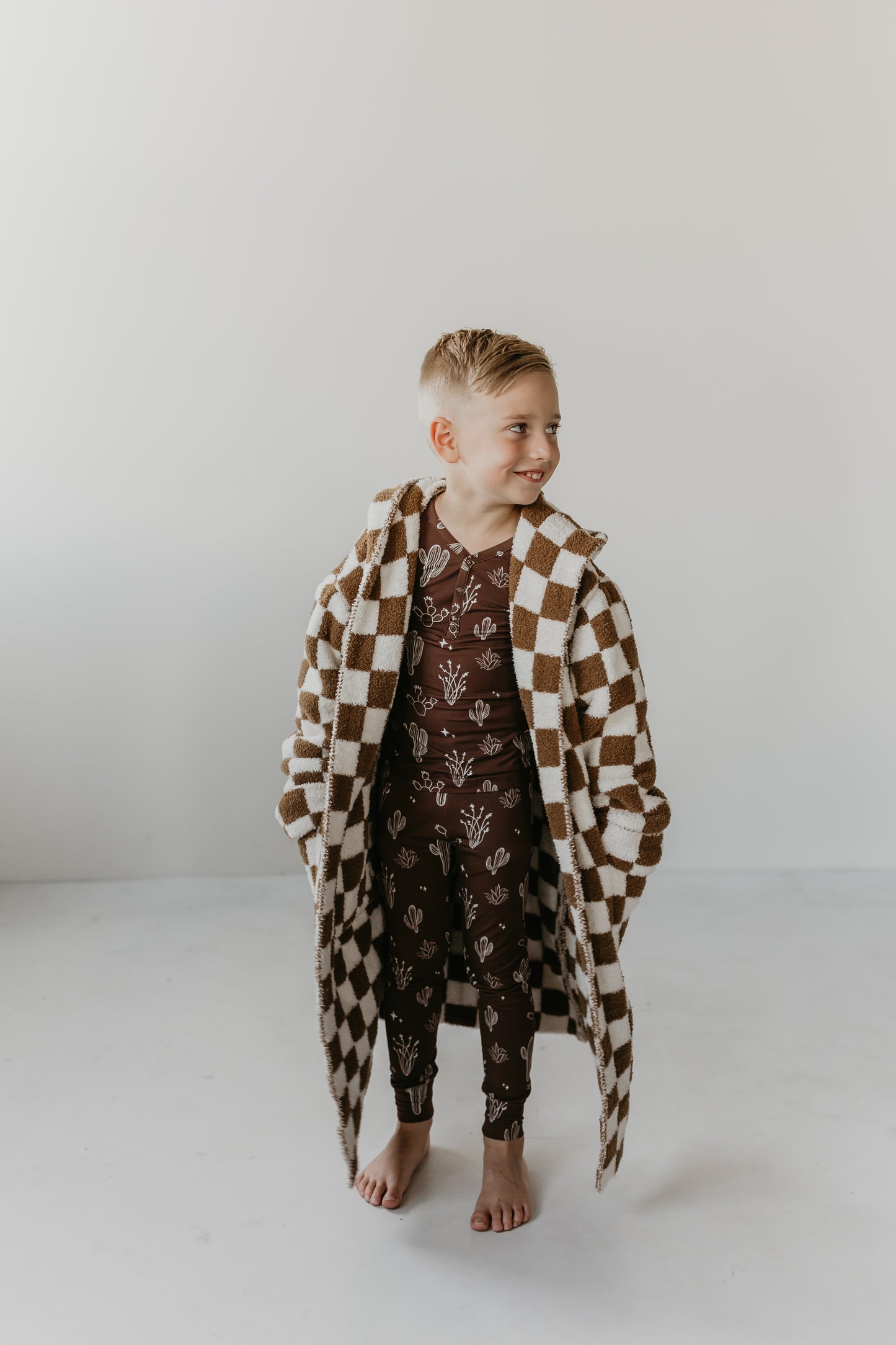 Children's Hooded Robe | Minty x ff Wild West