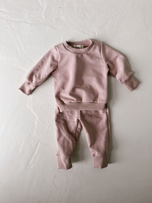 Dusty Lilac | Organic Cotton Two Piece Sweat Suit