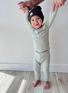 Seafoam Green | Two Piece Bamboo Pajamas
