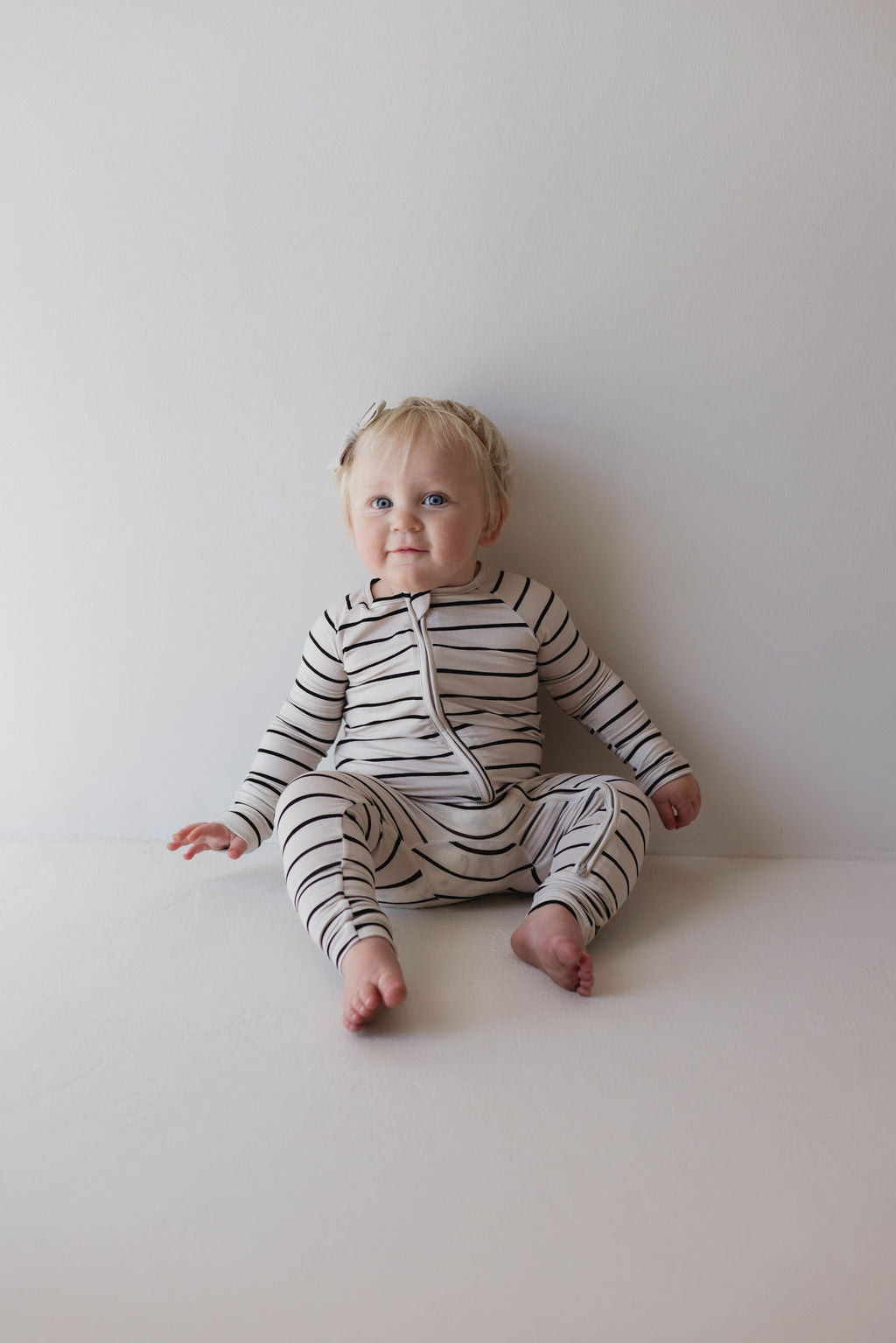 Boho Checker  Bamboo Zip Pajamas – forever french baby