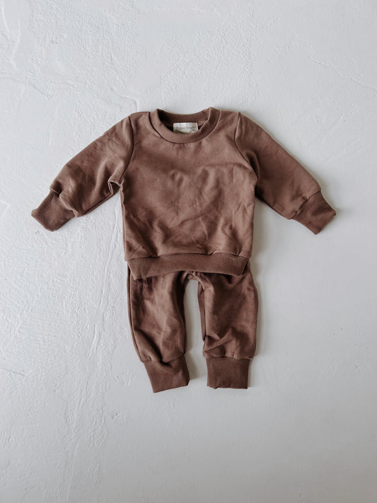 Hot Cocoa  | Organic Cotton Two Piece Sweat Suit