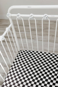 Black Checkered | Crib Sheet