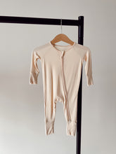Load image into Gallery viewer, Cream | Bamboo Zip Pajamas