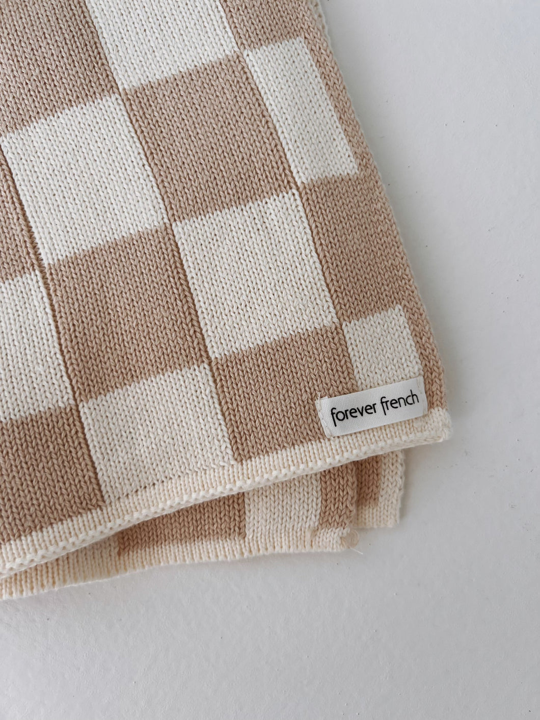 Chai Checker | Knit Blanket