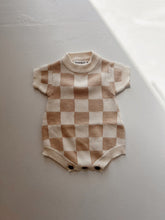 Load image into Gallery viewer, Chai Checker | Knit Romper