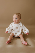 Load image into Gallery viewer, Tan &amp; White Yin Yang |  Long Sleeve Romper