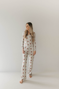 Queen of Hearts  | Paisley’s Hand Drawn Print Women's Bamboo Pajamas