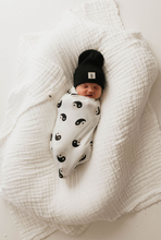 Load image into Gallery viewer, Bamboo Infant Swaddle | Black &amp; White Yin Yang
