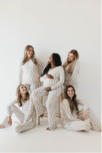 Smile Checkerboard  | Women's Bamboo Pajamas