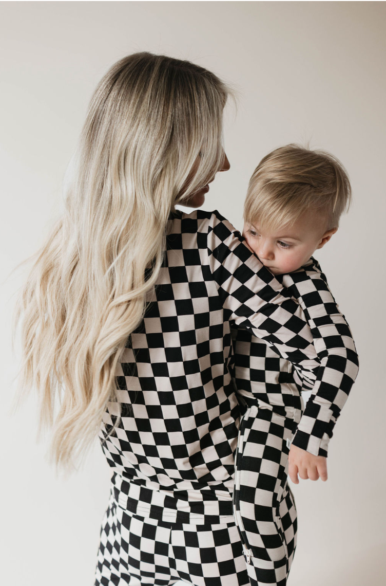 Black Checkered | Women's Bamboo Pajamas