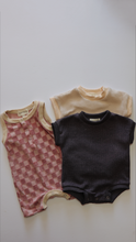 Load image into Gallery viewer, Grape Soda | Short Sleeve Waffle Romper