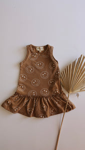 Just Smile Tan | Tank Dress