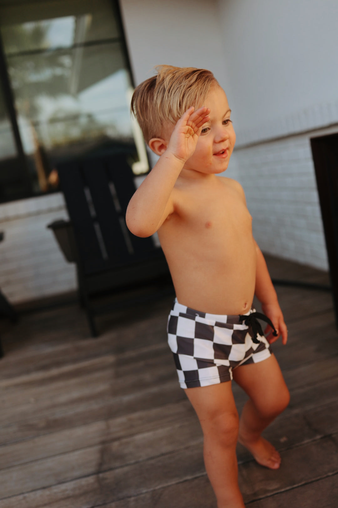 Boys euro swim fashion trunks