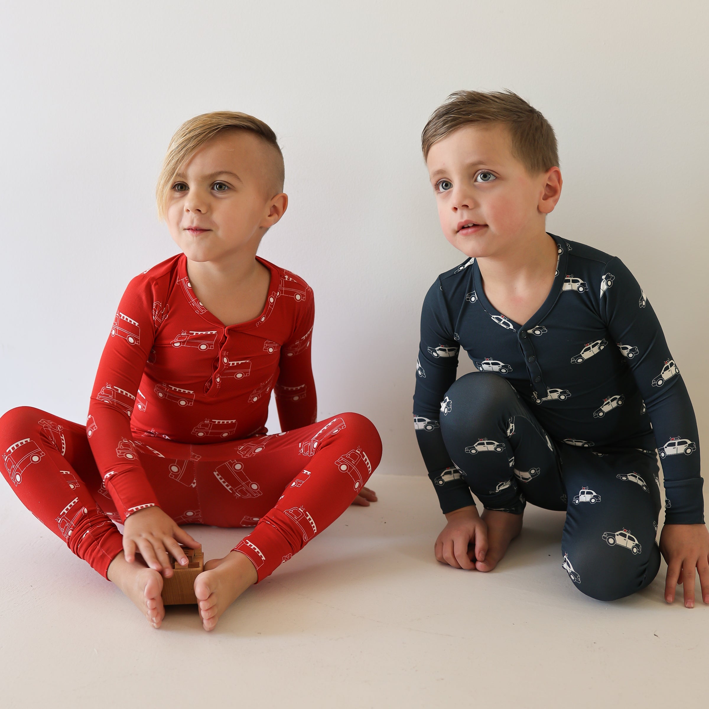 Bamboo Two Piece Pajamas | Police Cruiser – forever french baby
