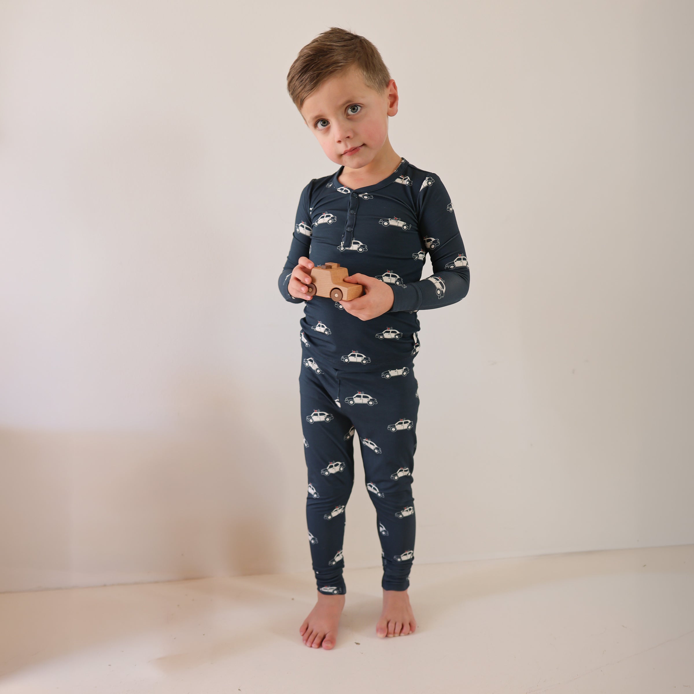 Bamboo Two Piece Pajamas | Police Cruiser – forever french baby