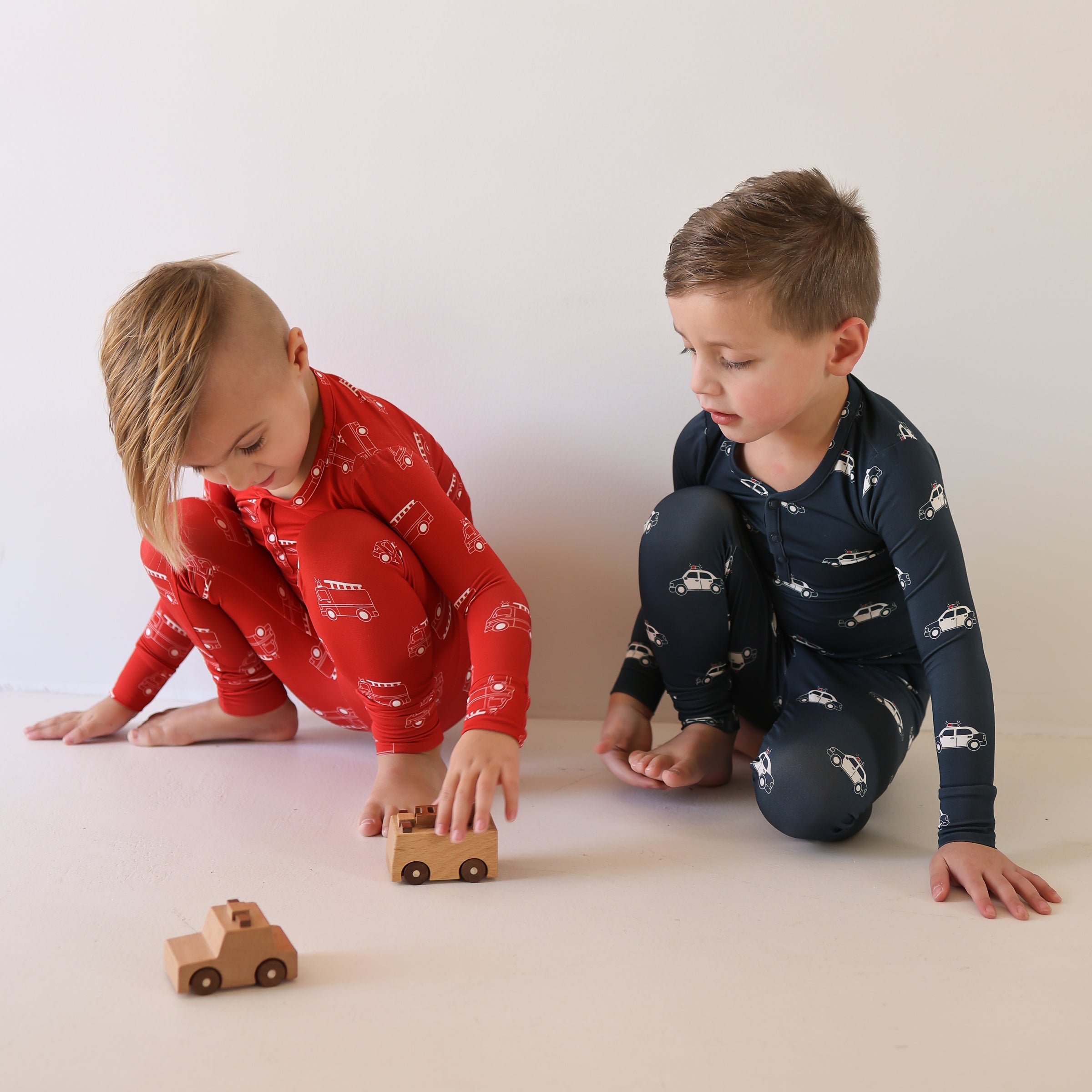 Bamboo Two Piece Pajamas | Police Cruiser – forever french baby