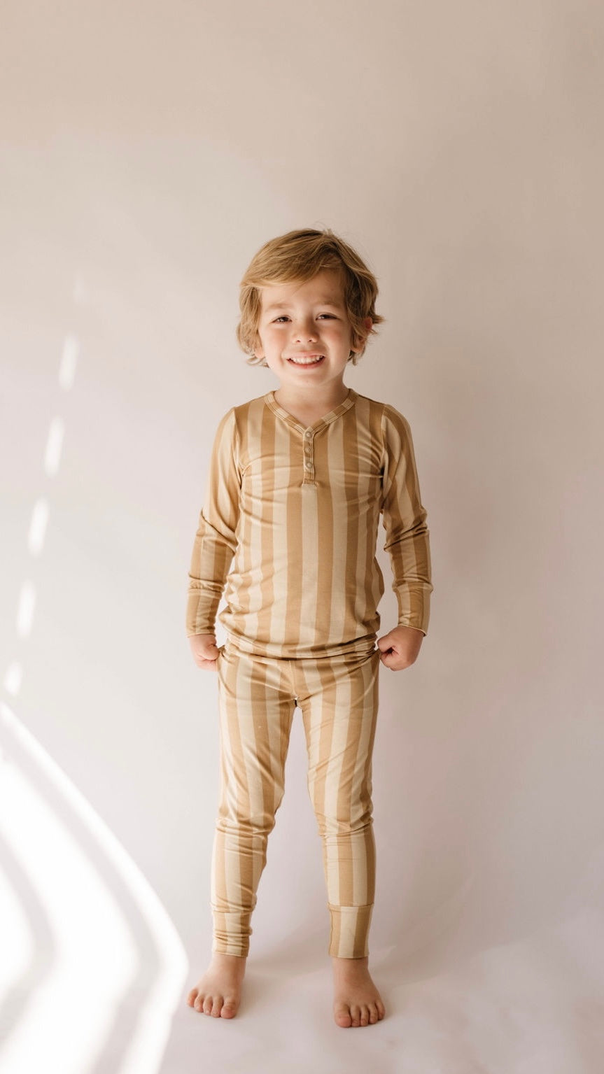 Boho Stripes | Bamboo Two Piece Pajamas