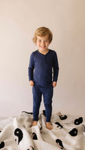 Load image into Gallery viewer, Sapphire | Bamboo Two Piece Pajamas