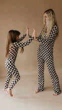 Load image into Gallery viewer, Black Checker | Women&#39;s Bamboo Pajamas
