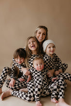 Load image into Gallery viewer, Black Checkered | Women&#39;s Bamboo Pajamas