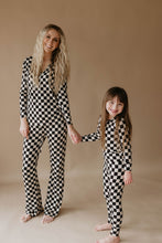 Load image into Gallery viewer, Black Checker | Women&#39;s Bamboo Pajamas