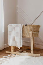 Load image into Gallery viewer, Taupe and White Checker Board | Plush Blanket