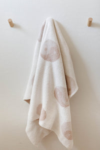 Tan & White  Yin Yang | Plush Blanket