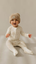 Load image into Gallery viewer, Just Smile Ivory | Bamboo Zip Pajamas