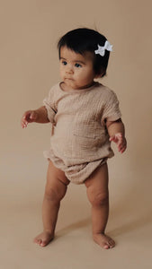 Tan | Muslin Bloomer Set