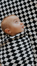 Load image into Gallery viewer, Black Checkerboard | Swaddle
